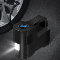 Tragbarer Digitaler 12V Luftkompressor Mit LED-Lampe — Sicherheit Und Nutzung Bei Nacht 